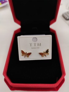 Kolczyki wkrętki ważki