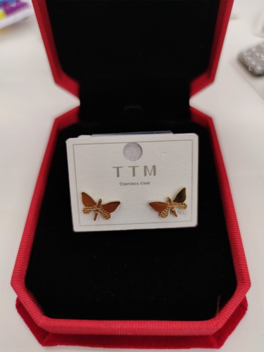 Kolczyki wkrętki ważki