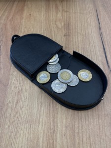 Portmonetka podkówka skóra naturalna herb