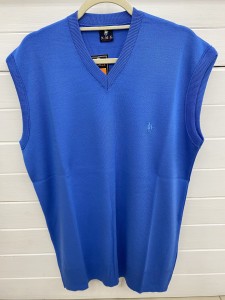 Kamizelka męska sweterkowa dekolt serek plus size