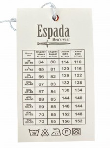 Koszula męska błękitna z długim rękawem REGULAR FIT granatowo-brązowy wzór