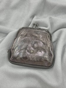 Portmonetka damska kryształ  dwie komory zatrzask i zamek