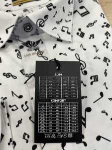 Koszula męska LUX BRAND KOMFO w nutki