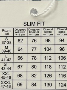 Koszula męska biała długi rękaw SLIM FIT wzór czarne samochody