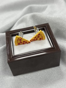 Spinki do mankietów pizza