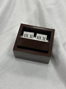 Spinki do mankietów wzór klawisze 