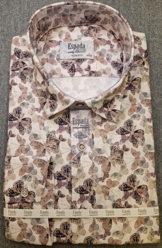 Koszula męska SLIM FIT w motylki 