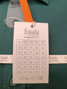 Koszula męska z długim rękawem mikro wzór SILM FIT ELASTAN