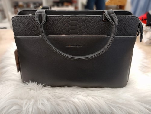 Torebka elegancka trzy kieszenie z motywem skóry węża  