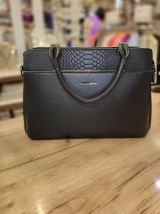 Torebka elegancka trzy kieszenie z motywem skóry węża  