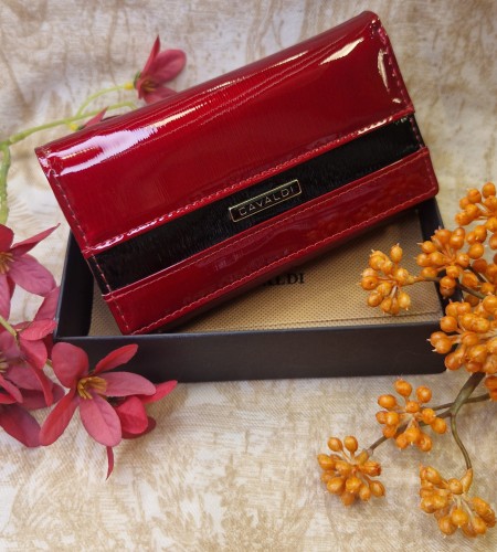 Portfel damski skórzany poziom