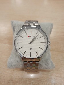 Zegarek męski bransoleta matowo-błyszcząca