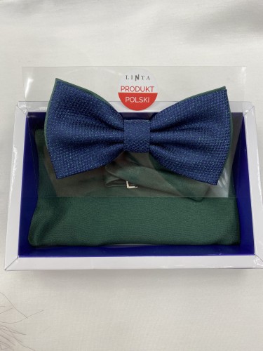 Mucha męska dwukolorowa z miko wzorem 