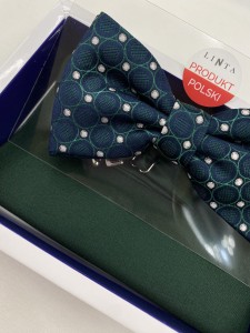 Mucha męska wzór kółek 