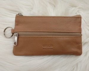 Etui klucze trzy zamki 13,5x8 cm skóra naturalna