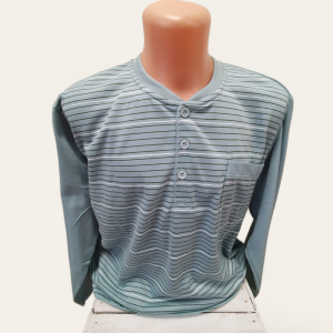 Piżama męska długi rękaw w paski 