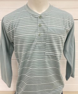 Piżama męska długi rękaw w paski 