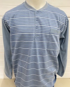 Piżama męska długi rękaw w paski 