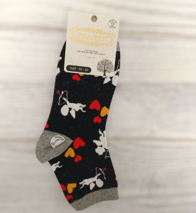 Damskie skarpety kupidyn i serduszka 