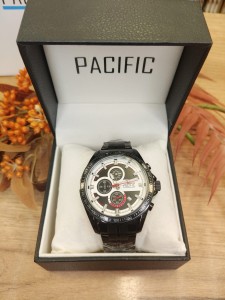 Zegarek męski na bransolecie tachymeter