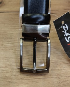 Pasek męski klasyczna klamra szerokość 3 cm profilowany