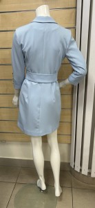 Sukienka długi rękaw a'la marynarka z paskiem