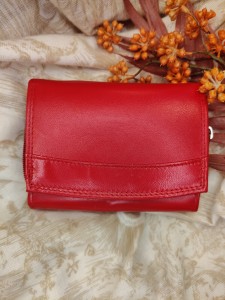 Portfel damski skóra naturalna poziom