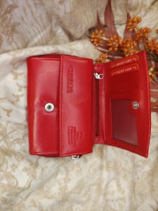 Portfel damski skóra naturalna poziom