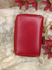 Portfel pionowy z zapięciem i zamek