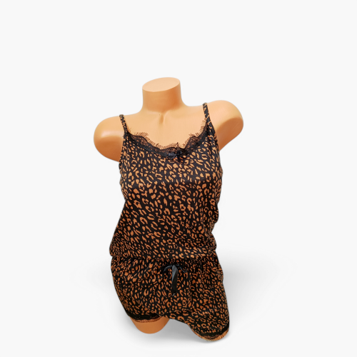 Piżama damska spodenki plus bluzeczka na ramiączkach wzór centki 