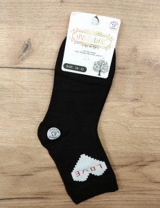 Skarpety damskie wysokie serce z napisem LOVE