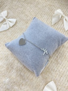 Bransoletka damska złota celebrytka serce linia życia