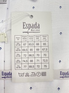 Koszula męska krótki rękaw REGULAR biała w drobny wzór