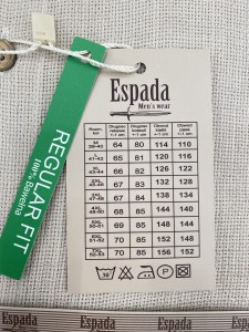 Koszula męska stojka REGULAR długi rękaw 100% bawełna 