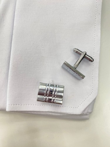 Spinki do mankietów pionowe cztery paski