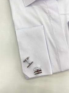 Spinki do mankietów pionowe cztery paski