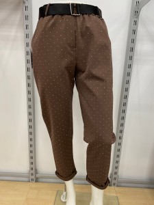 Spodnie Chino zdobione kryształkami 