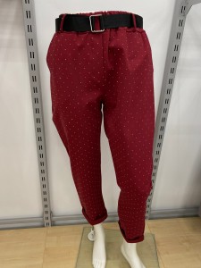 Spodnie Chino zdobione kryształkami 