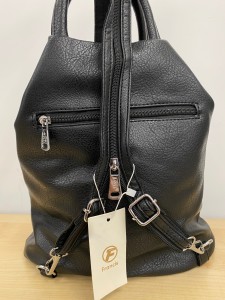 Plecak eko skóra dwa zamki w tym jeden zakryty 