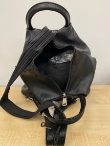 Plecak eko skóra dwa zamki w tym jeden zakryty 