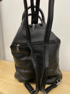 Plecak eko skóra dwa zamki w tym jeden zakryty 