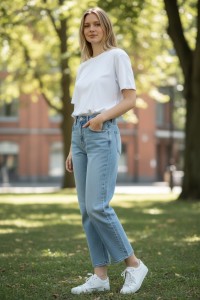 Jeansy damskie prosta nogawka L:29 1/2