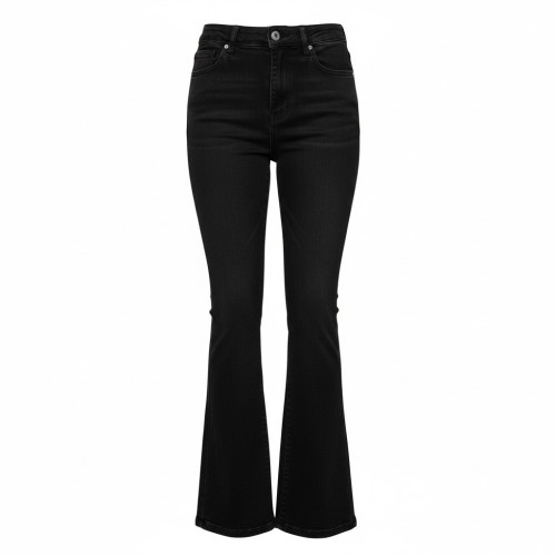 Jeansy damskie szerokie dzwony czarne