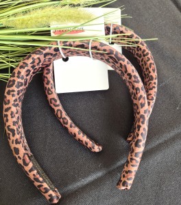 Opaska do włosów w panterkę 