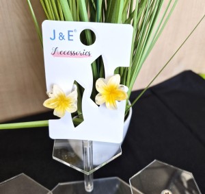 Komplet 2szt spineczek mini klamry kwiat 