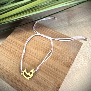 Bransoletka na sznurku delfinek