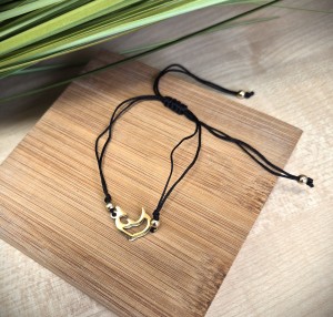 Bransoletka na sznurku delfinek