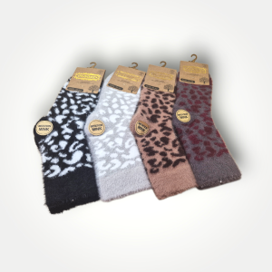 Skarepty damskie wysokie w cętki