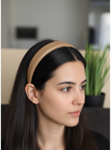 Opaska do włosów eko skóra 