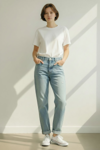 Spodnie damskie jeans przetarcia 